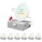 Luxrite 4 Inch Ultra Thin LED Recessed Downlights 5 CCT Selectable 2700K5000K 12W 950LM Dimmable, 6PK LR23741-6PK - alternate 1